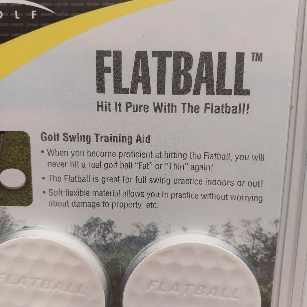 IZZO Golf FlatBall Pk of 6 Golf Swing Training Aid FB-401